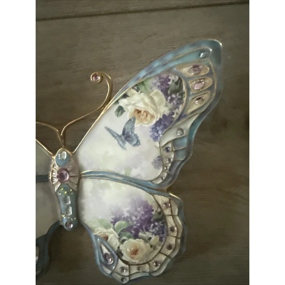 Lena Liu Jewels of Nature WINGED JEWELS Butterfly Wall Plaque Bradford Xchg 2006